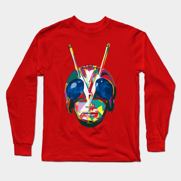 Colorful Riderman Long Sleeve T-Shirt by Bajingseng